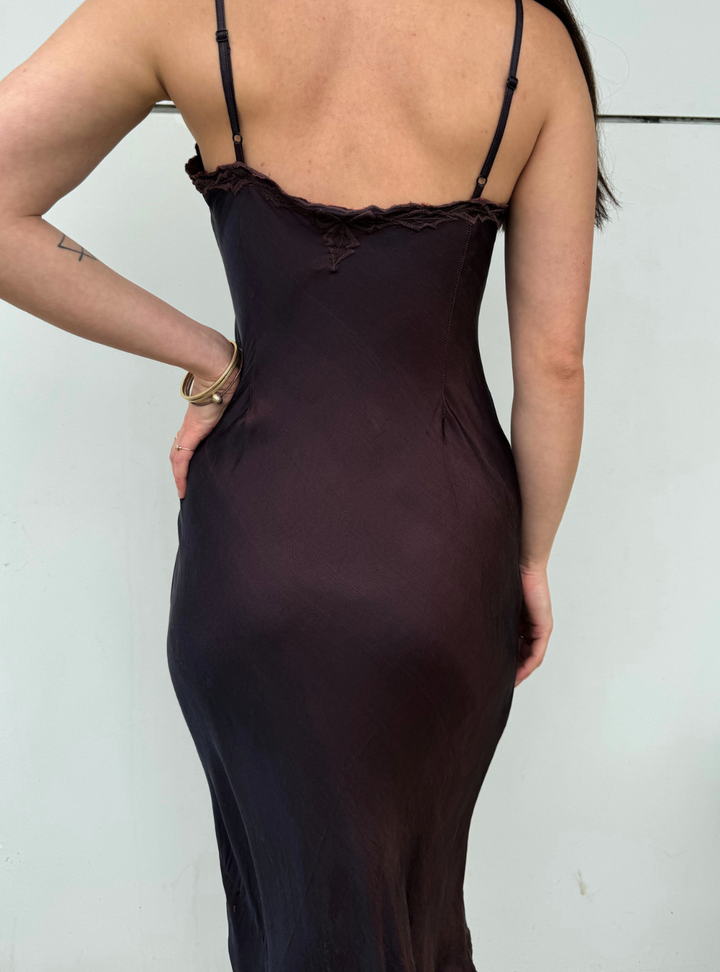 Marilyn Silk Dress - Copper