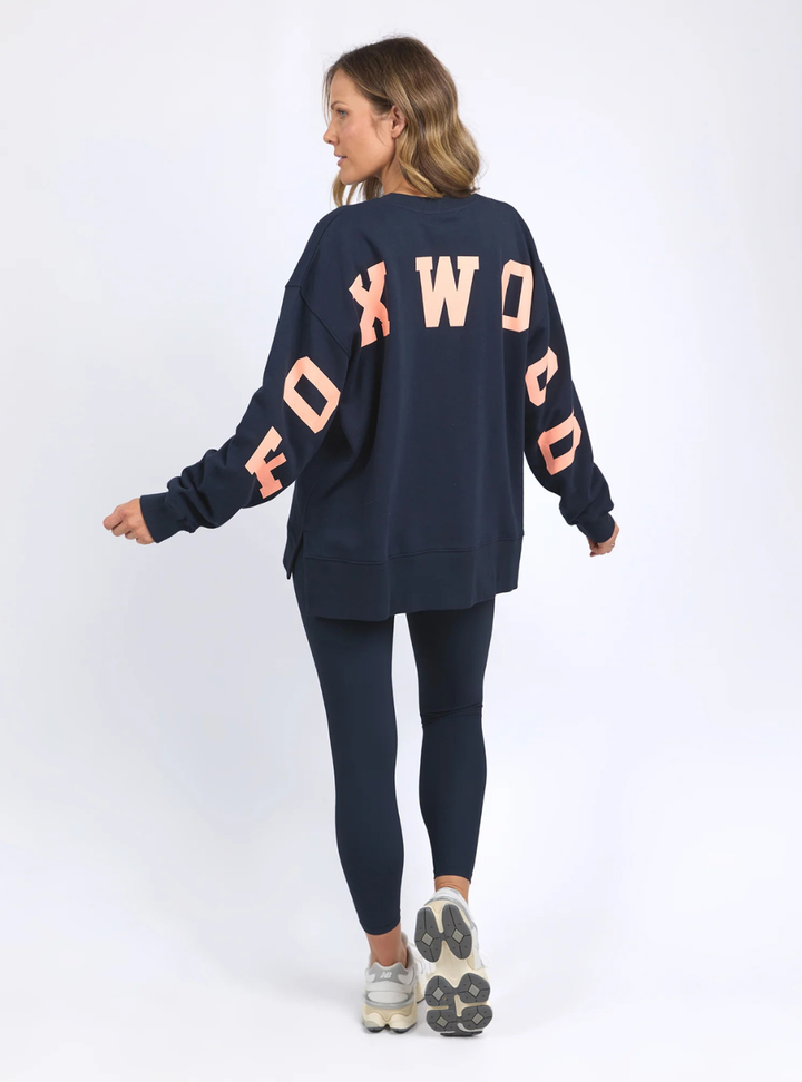 Interval Crew - Navy Peach