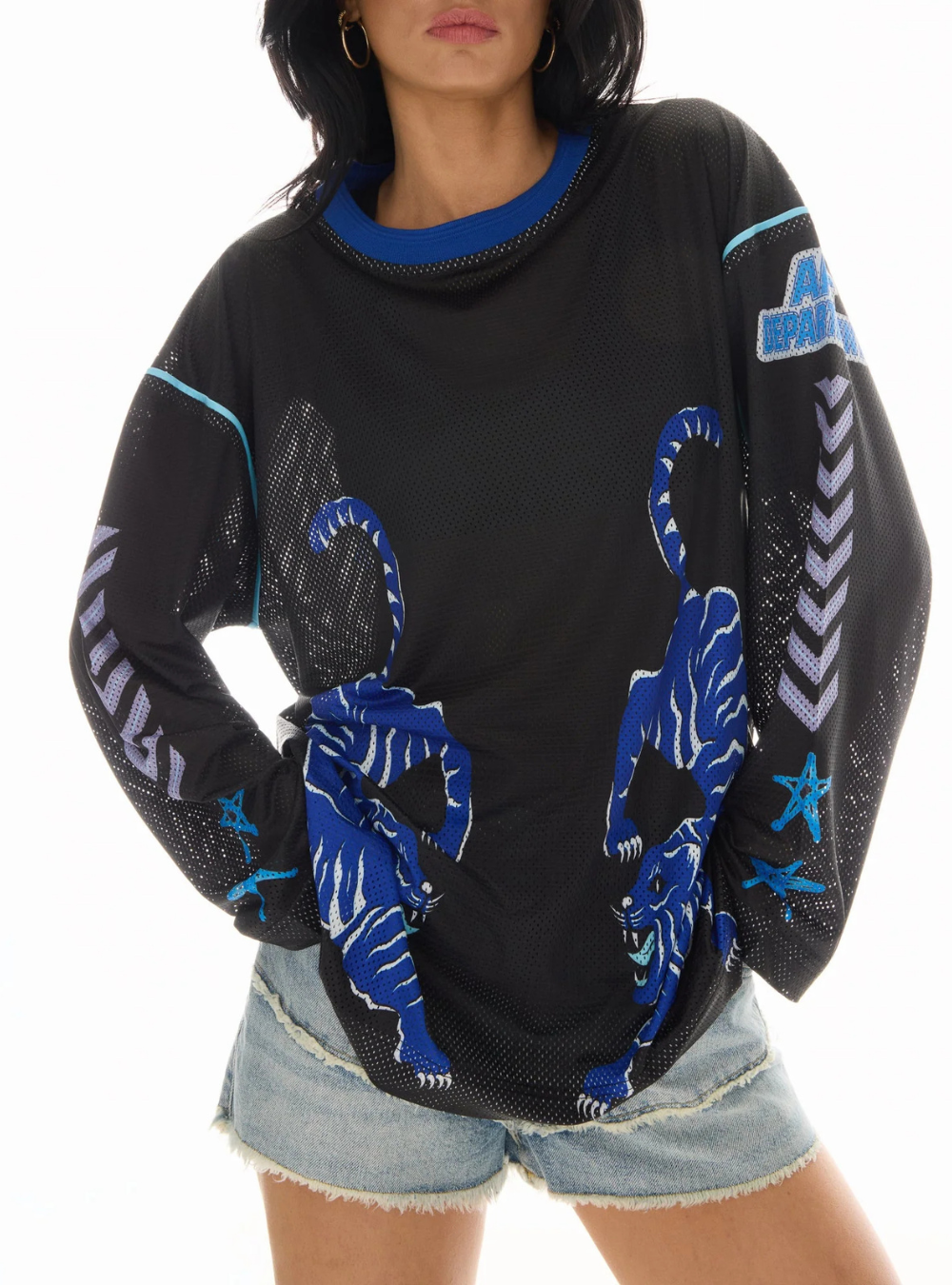 Crouching Tiger Long Sleeve Football Jersey