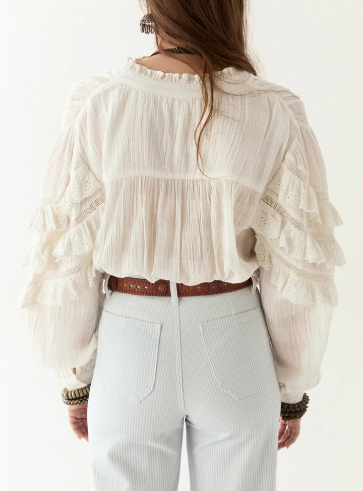 Omara Blouse - Cuban Schiffli