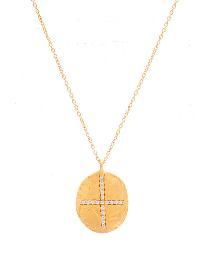 Cubic Zirconia Cross Necklace