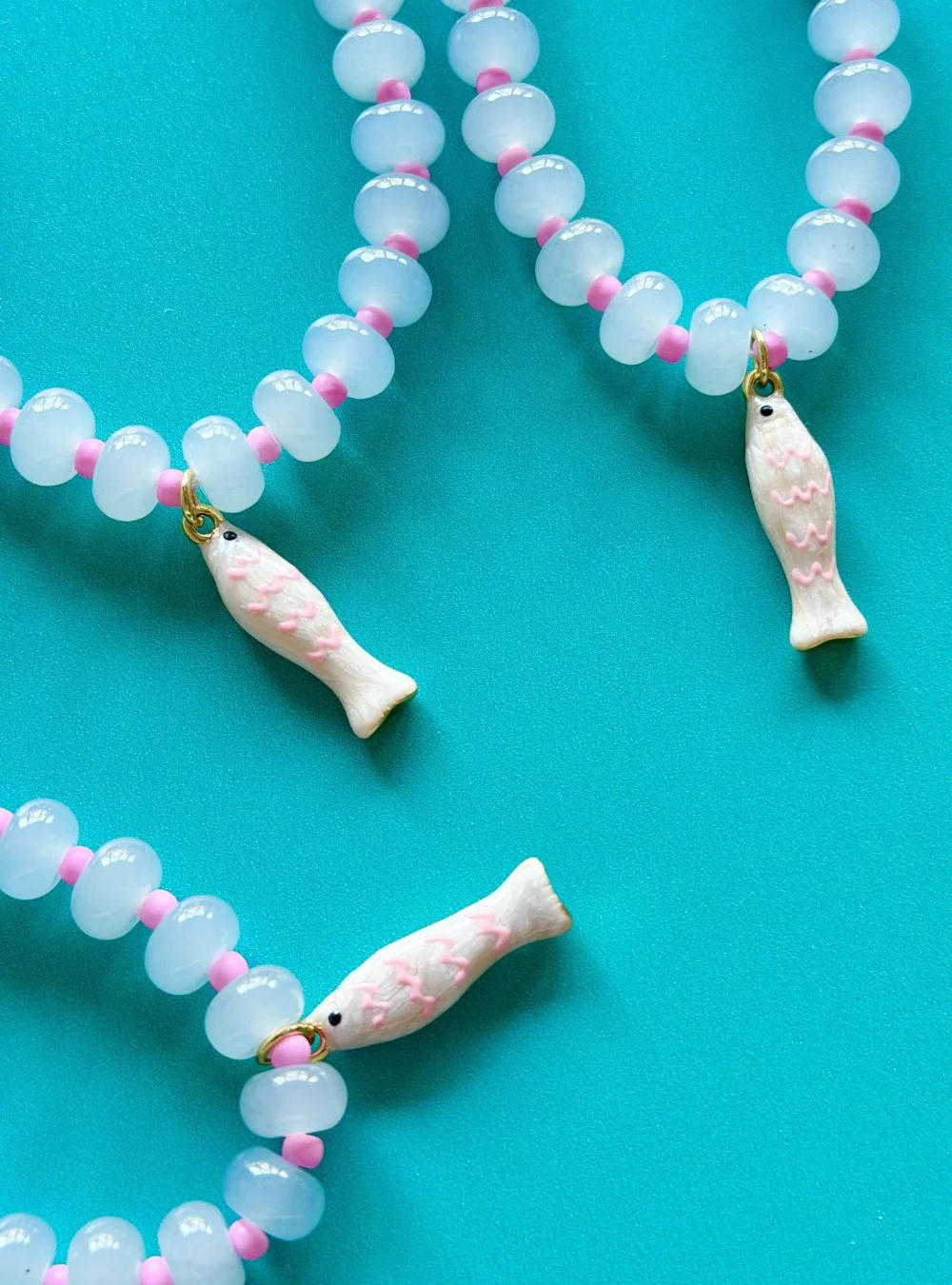 Cute Widdle Fishy Gem Necklace