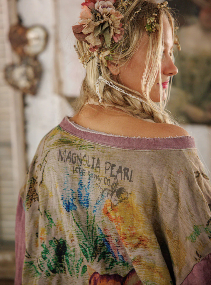 Magnolia Pearl Dama Dama Hermosa Sweatshirt 2258 - Purple Boba