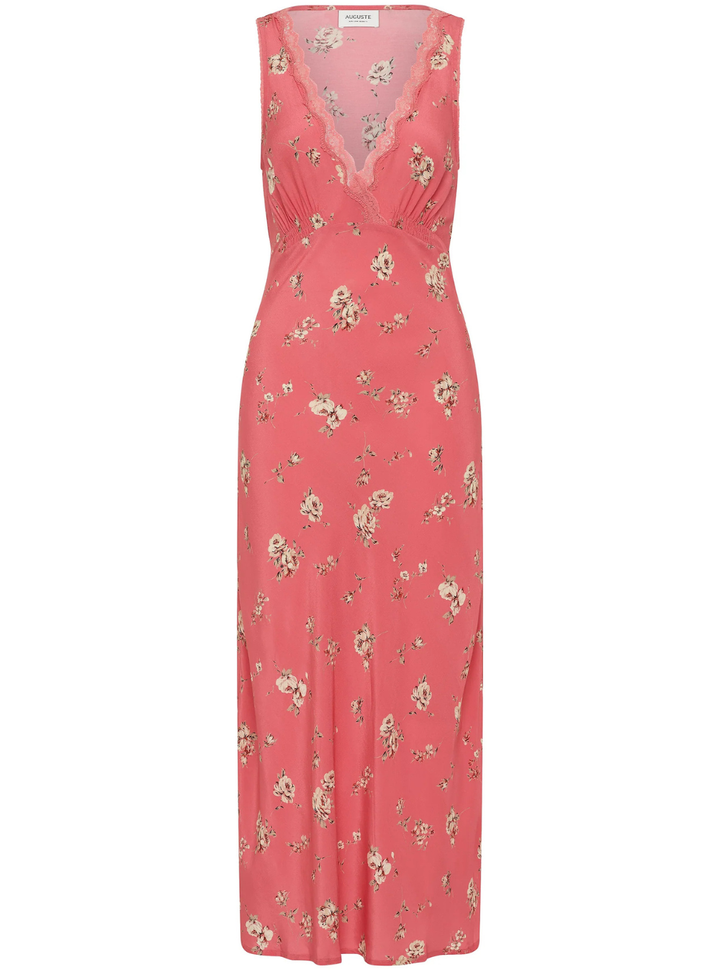 Darcy Midi Dress - Pink Isla
