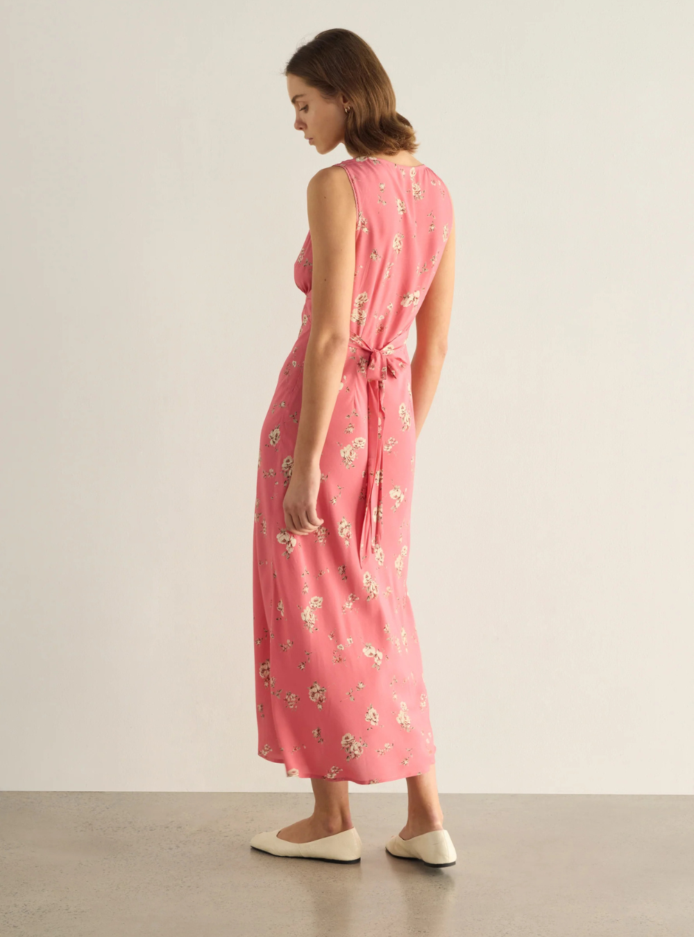 Darcy Midi Dress - Pink Isla