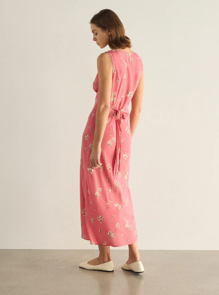 Darcy Midi Dress - Pink Isla