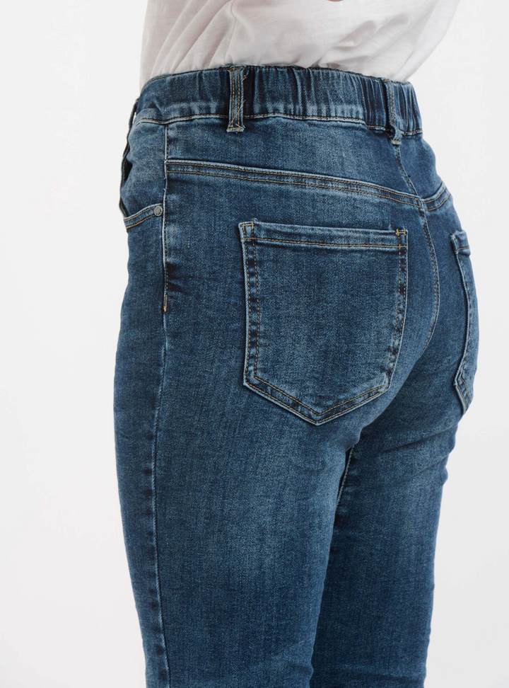 ITALIAN STAR Emma Stretch Jeans - Dark Wash Denim