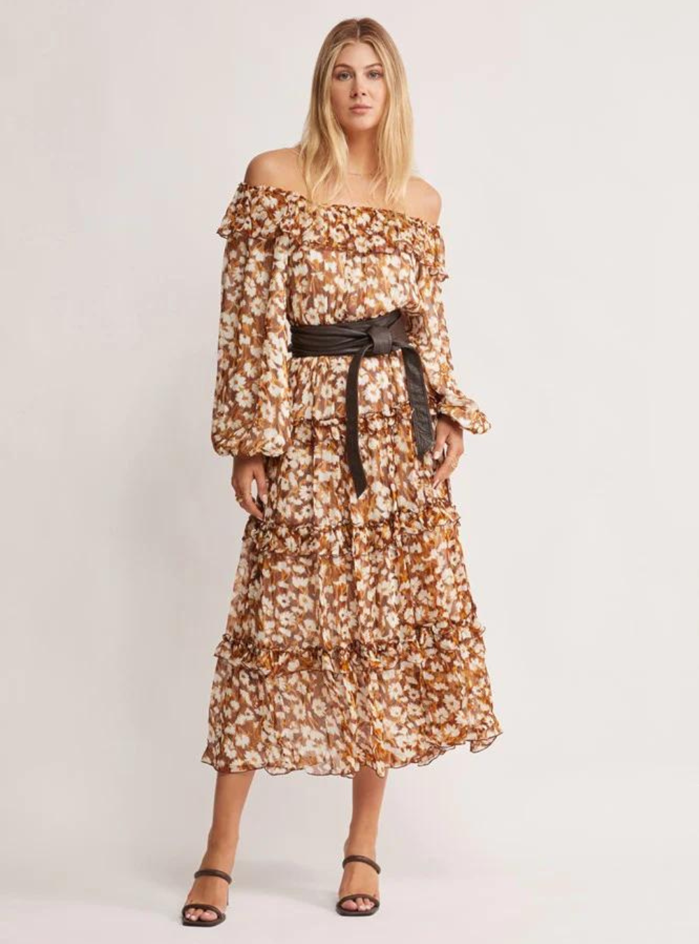 Desert Floral Midi Dress