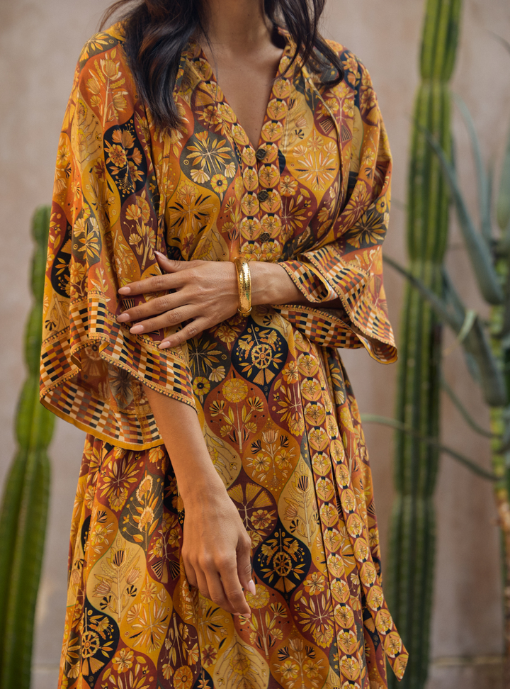 Montana Midi Dress - Desert Night