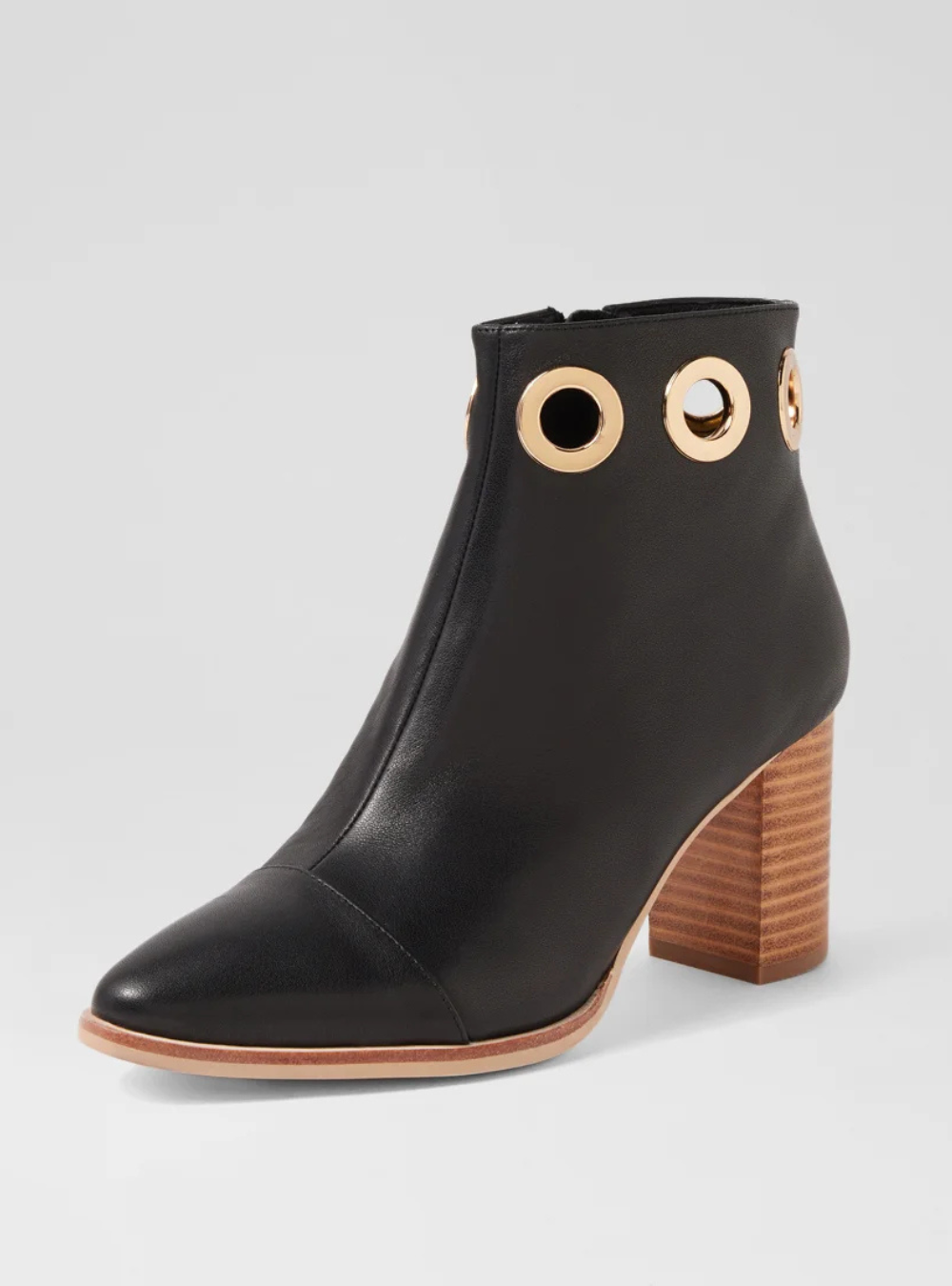 Aviva - Black Leather Boots