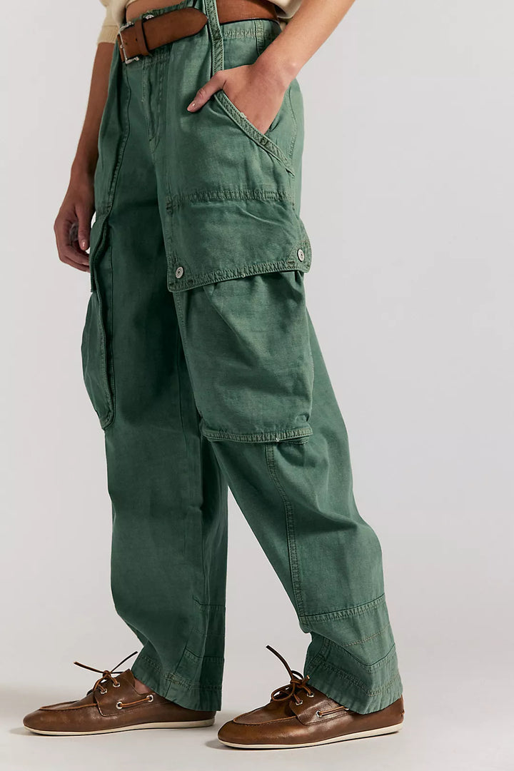 Brentwood Slouch Pant - Aged Green