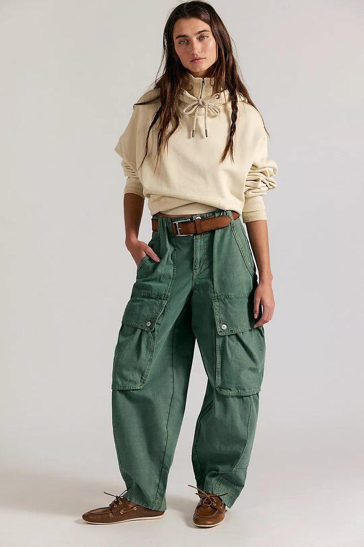 Brentwood Slouch Pant - Aged Green