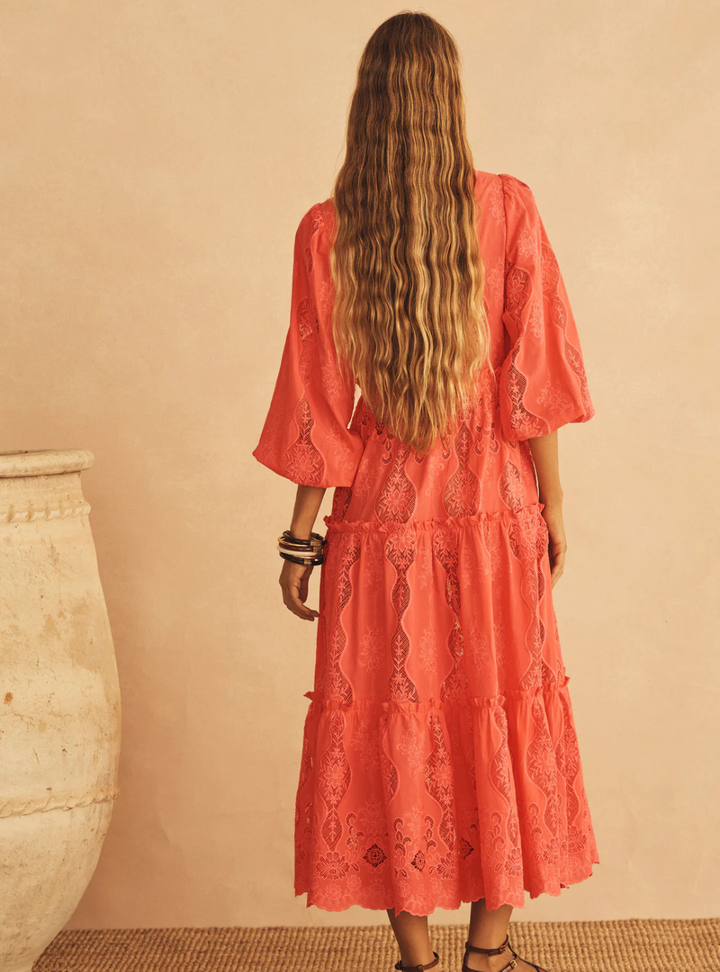 Primarosa Trina Drawstring Tiered Maxi