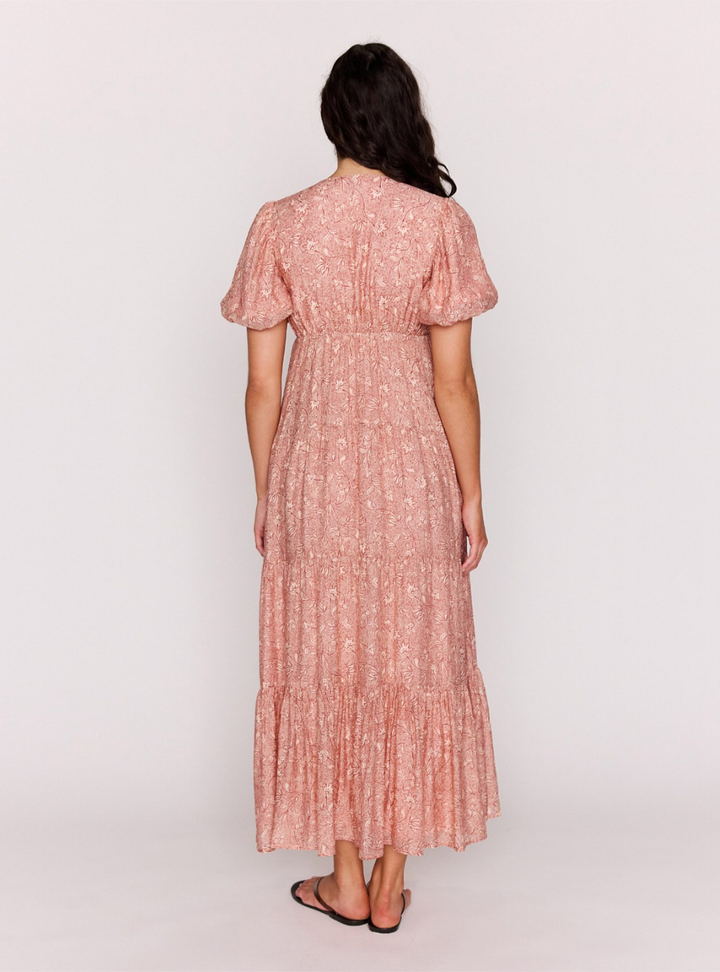 Yasmin Tiered Maxi Dress - Boho Floral