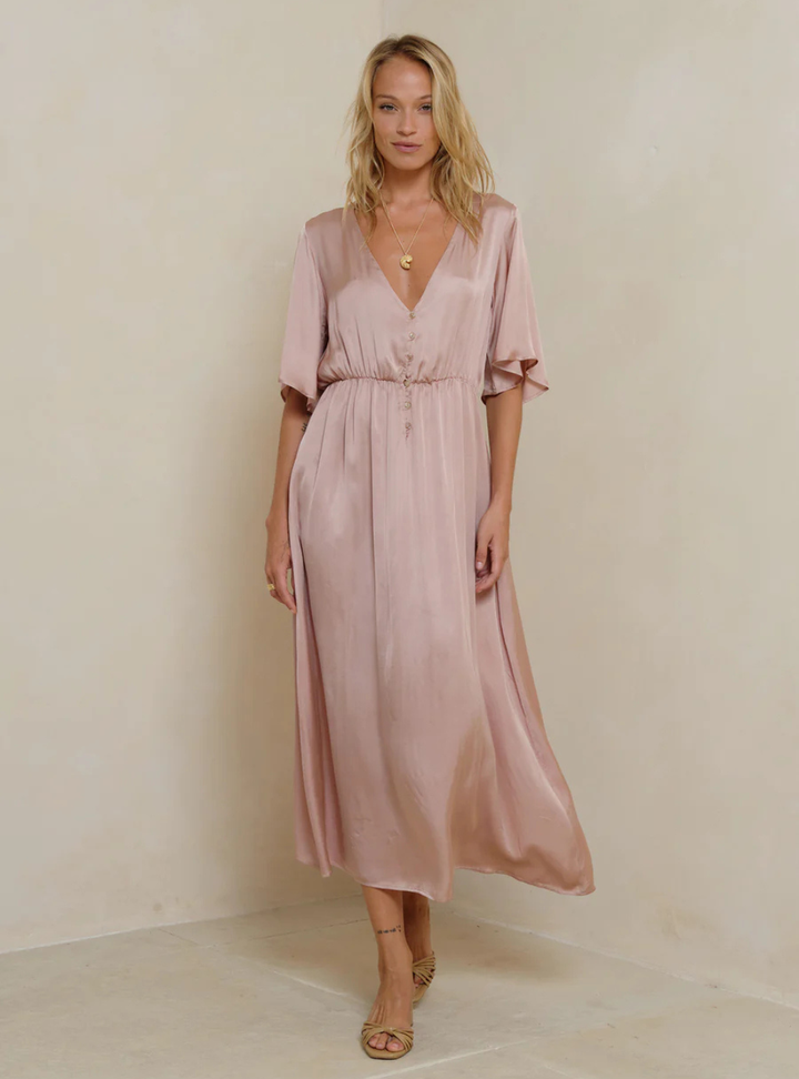 Lyra Dress - Antique Rose
