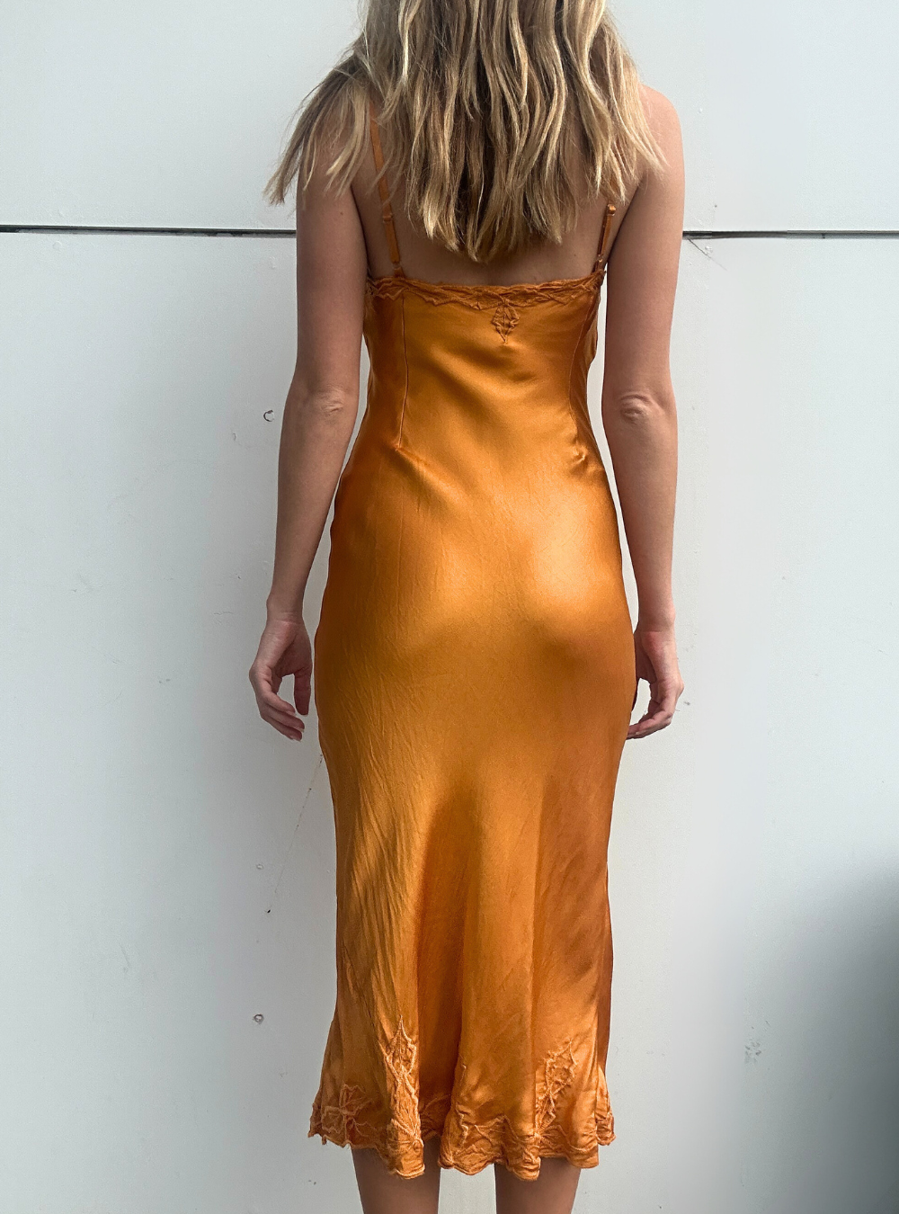 Marilyn Silk Dress - Gold