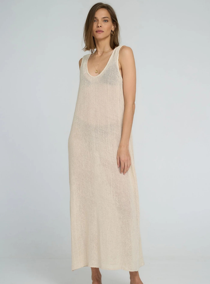 Saffran Mesh Dress - Natural