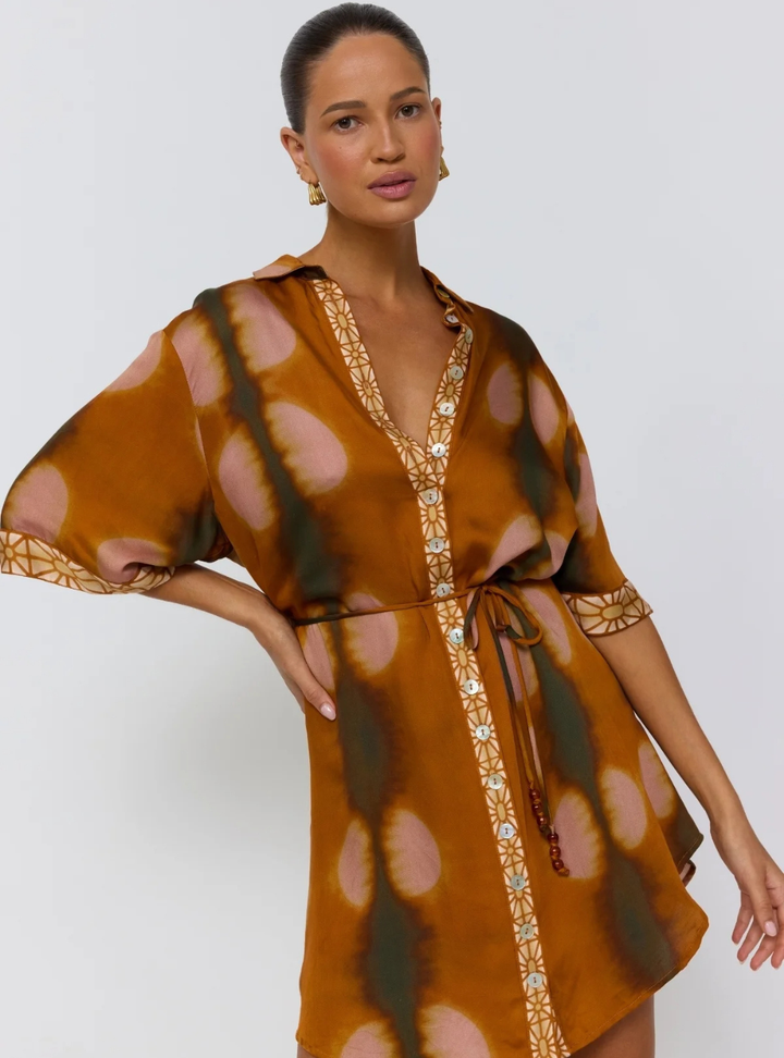 Lois Shirt Dress - Umber