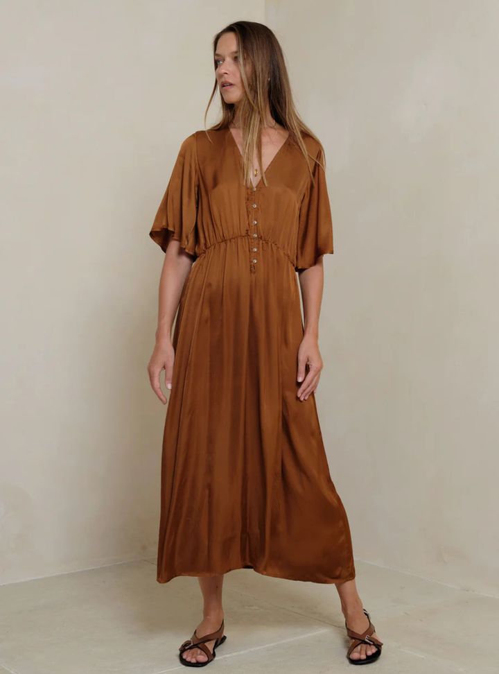 Lyra Dress - Rust