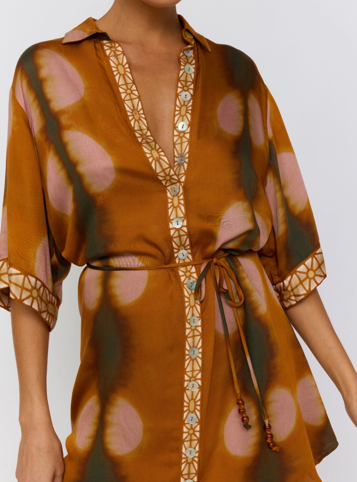 Lois Shirt Dress - Umber