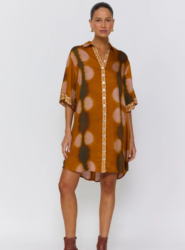 Lois Shirt Dress - Umber