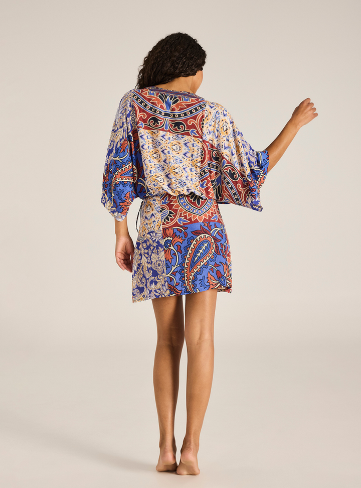 Tali Mini Wrap Dress - Azura