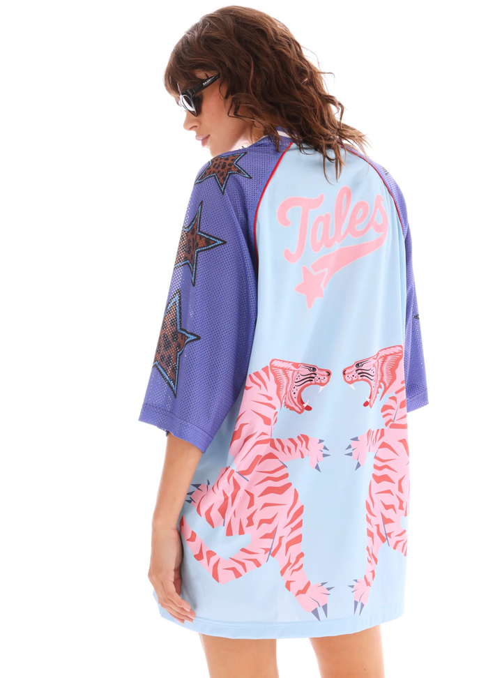 Osaka Tiger Football Jersey Dress - Blue