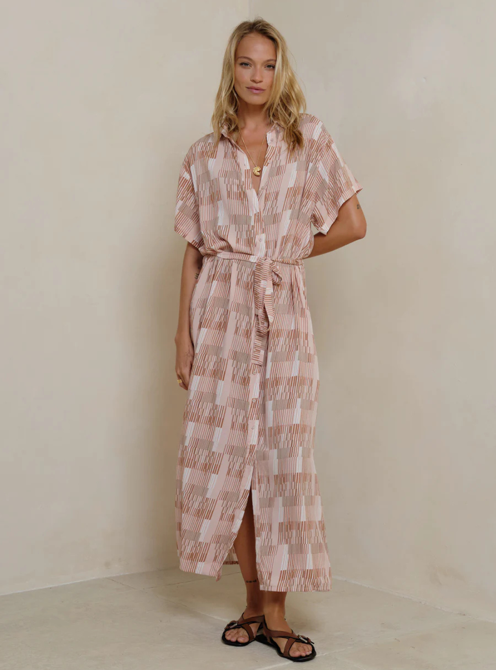 Lotus Dress - Utopia Print Sunset