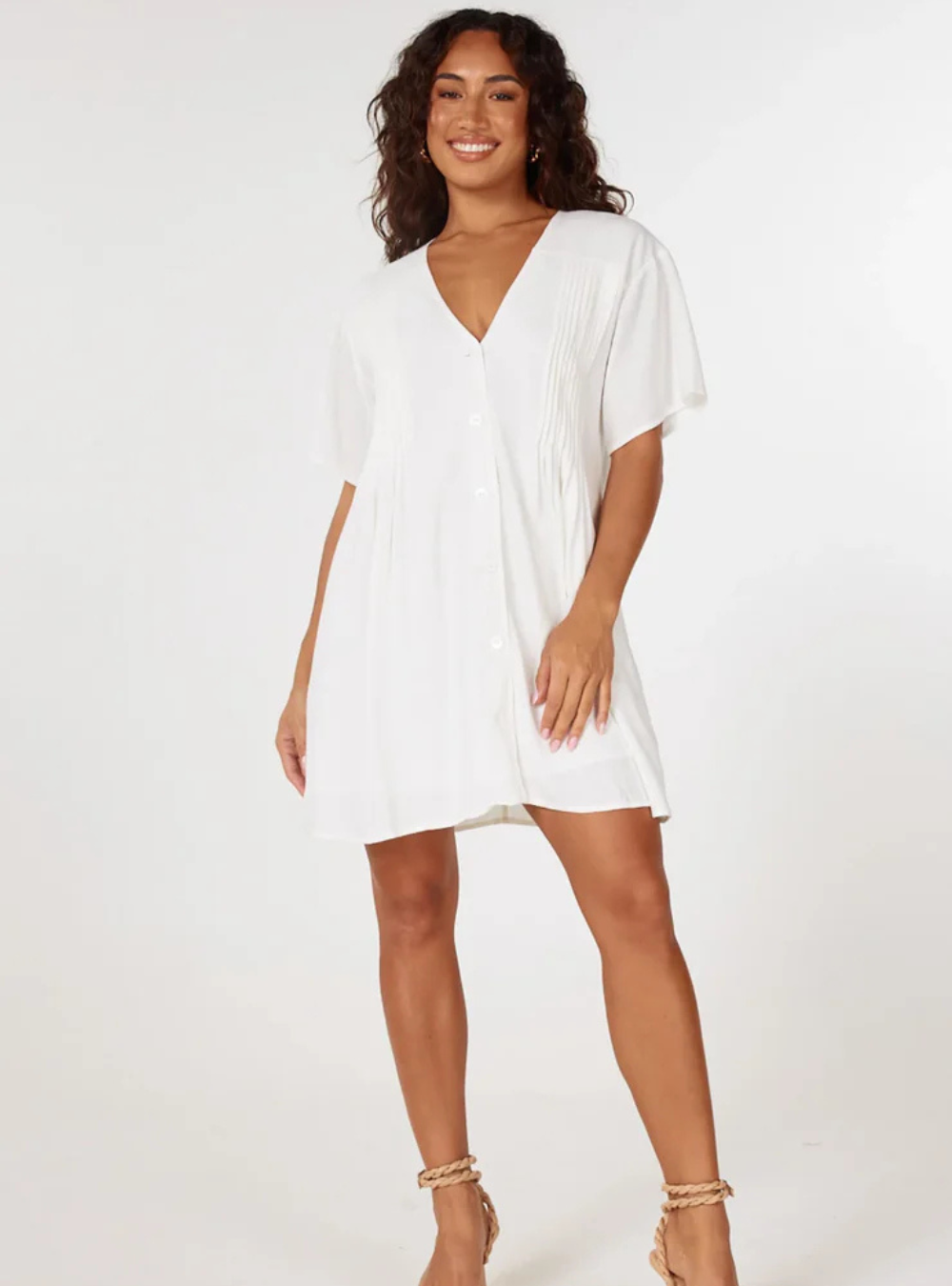 Asha Mini Dress - White