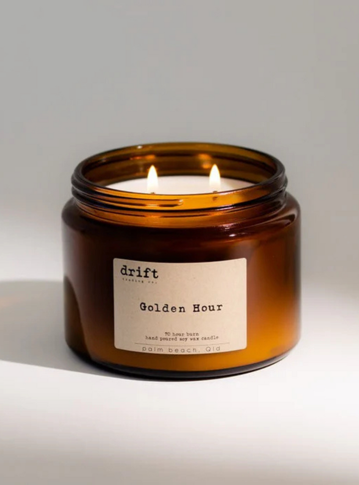 Golden Hour Eco Soy Wax Candle (XL Amber)