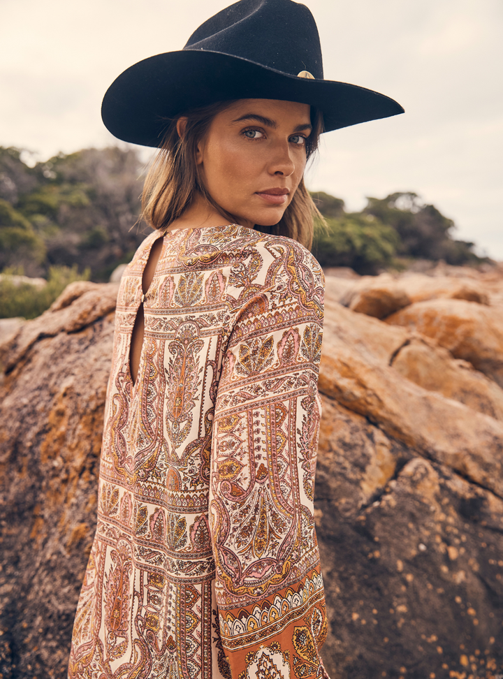 Pashmina Hazel Mini Kaftan - Dusk