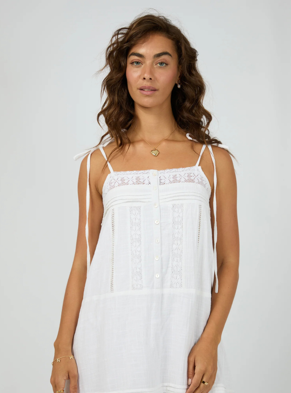 Dusty Maxi Dress - White