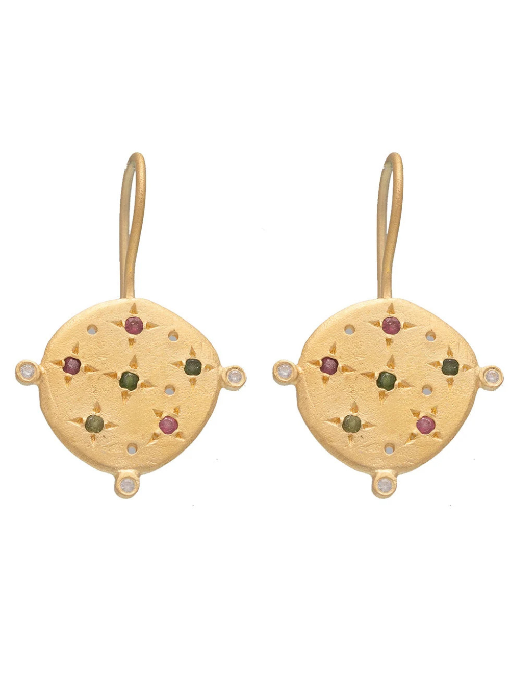 Souk earrings with Multi Tourmaline