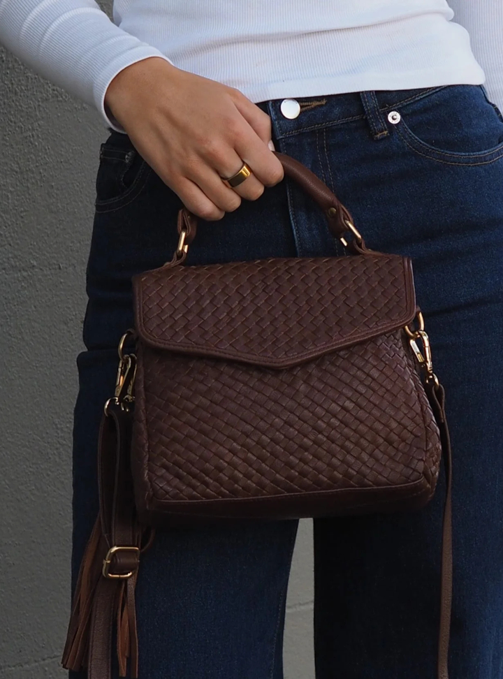 Elizabeth Handbag/Crossbody - Chocolate