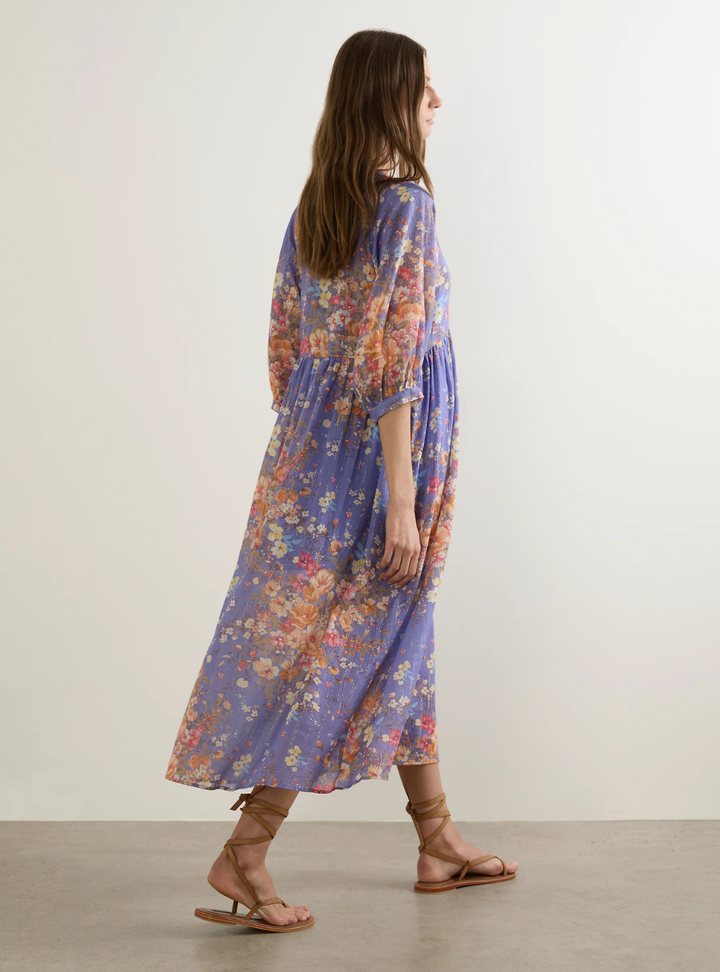 Ellis Midi Dress - Lavender Camelia Floral