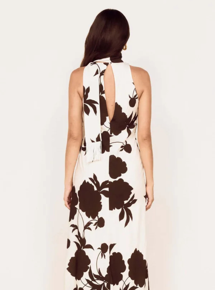 Elodie Maxi Dress - Chocolate Floral