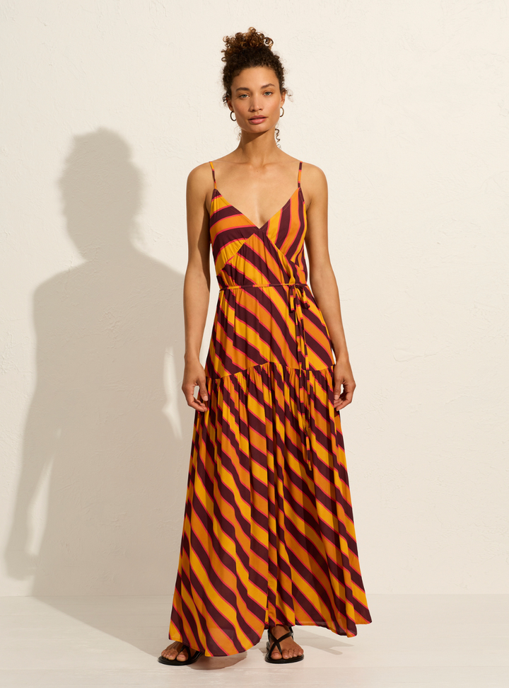 Elowen Maxi Dress - Cicely Stripe