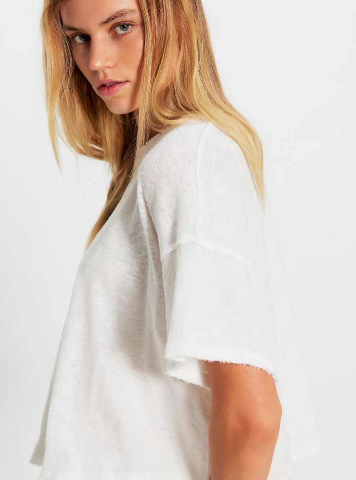 Elsie Swing Tee - Whisper White