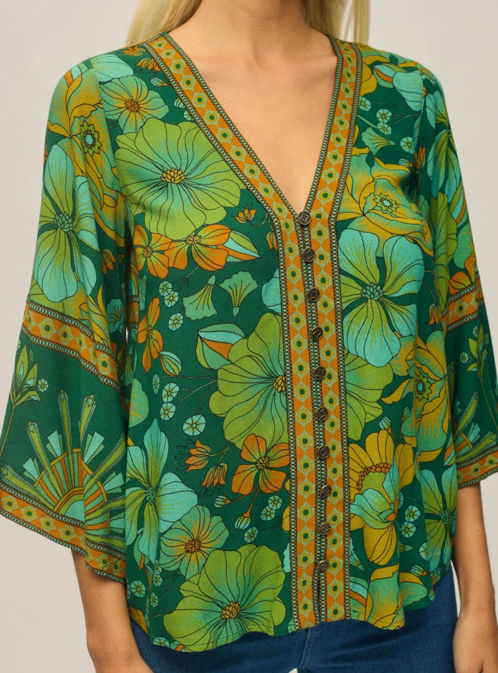 Sadie Blouse - Emerald