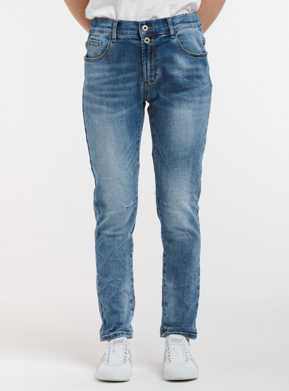 Moschino ボーイジーンズ ライトブルー FW24/25 モスキーノ・ジーンズ MOSCHINO JEANS ストレートジーンズ