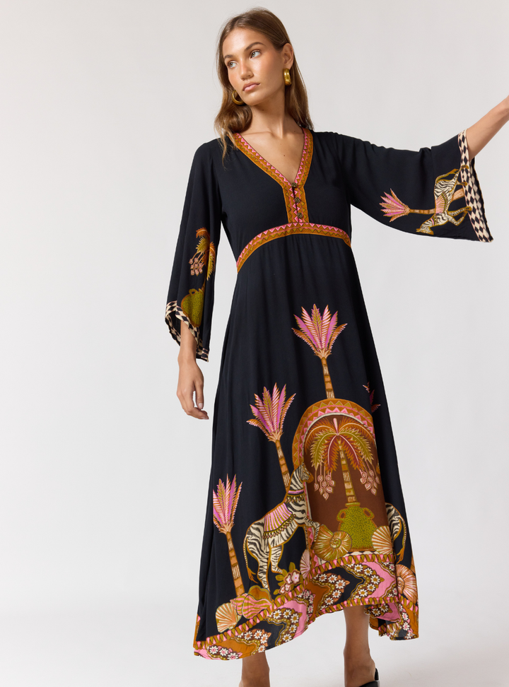 Empire Maxi Dress - Safari
