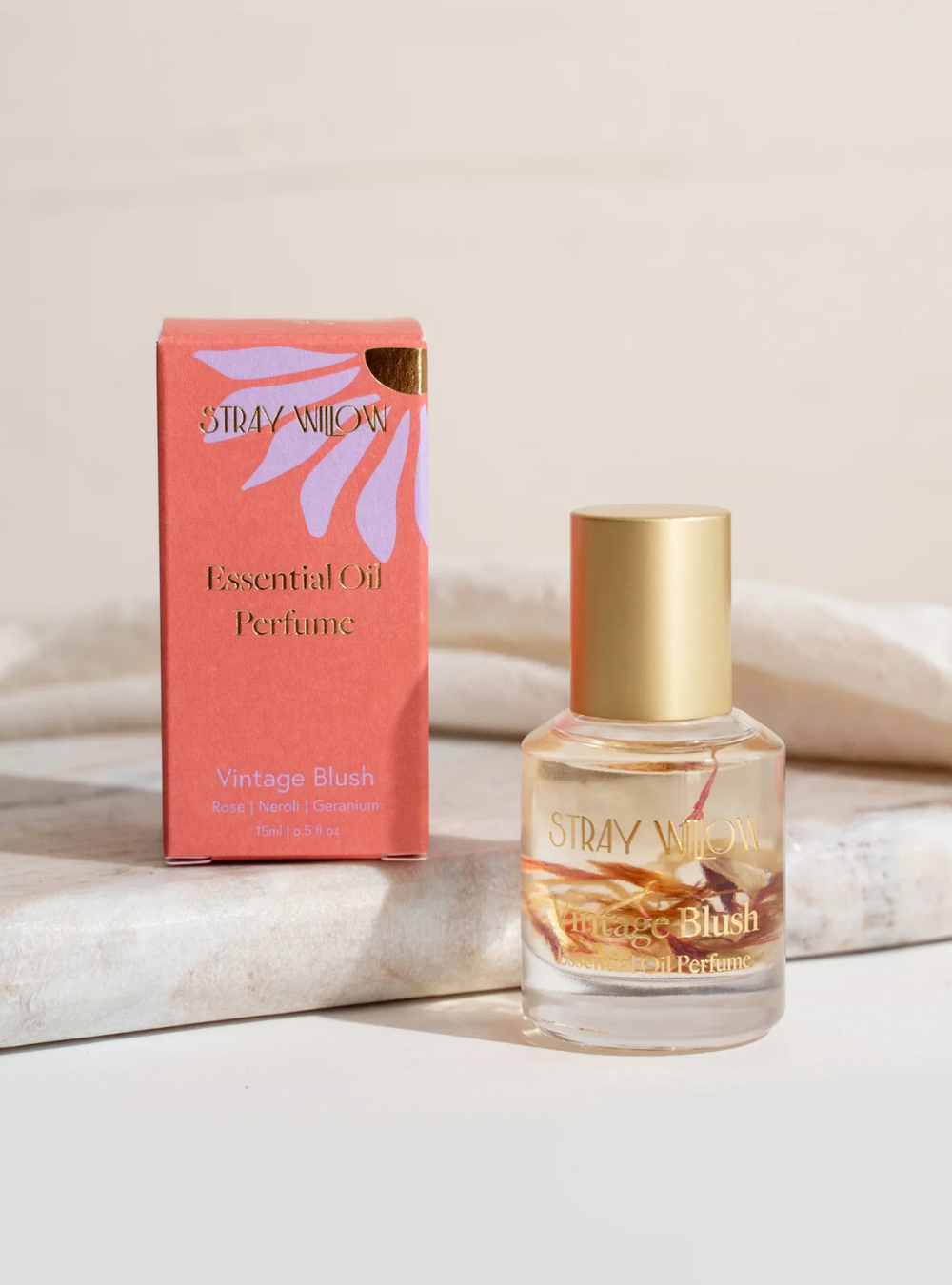 Essential Oil Perfume Roller - Vintage Blush