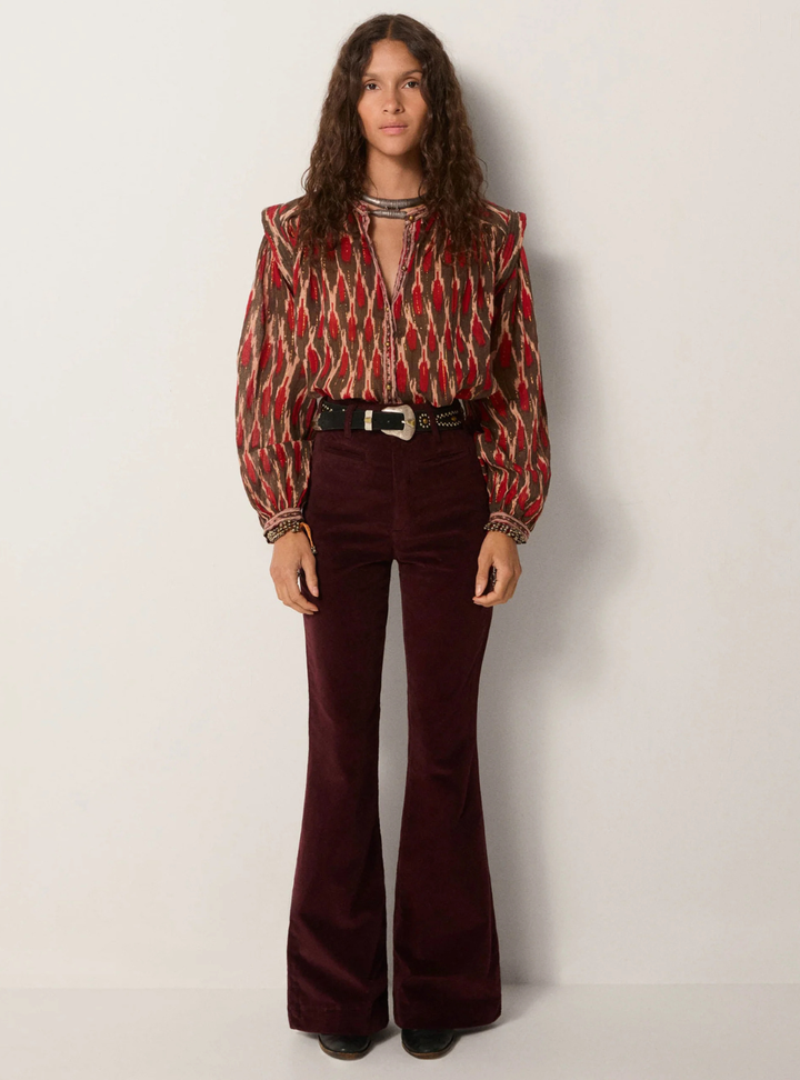 Etta Blouse - Bonfire Volcano