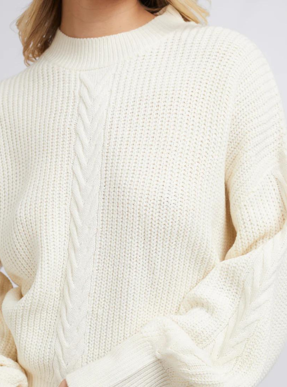 Rumi Knit Sweater - Vintage White