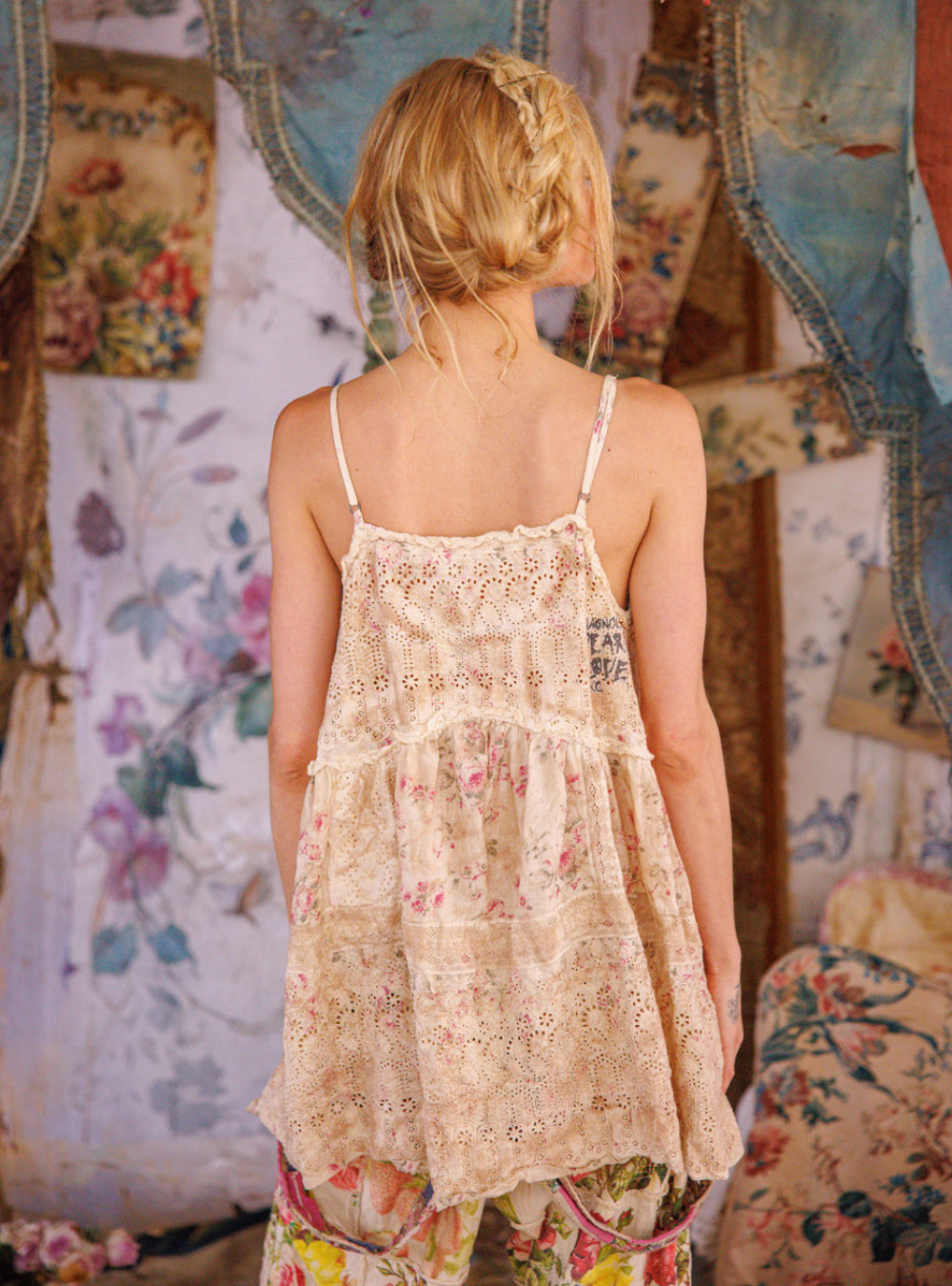 Magnolia Pearl Eyelet Esti Tank 361 - Brixton