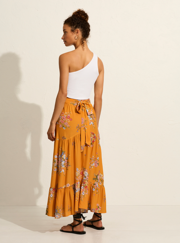 Farrah Midi Skirt - Mango Amoure Floral