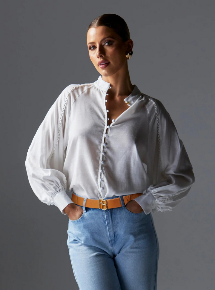 Berry Kiss Blouse - Ivory