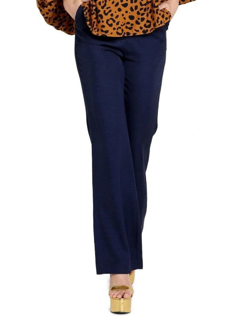 Unguarded Flare High Waisted Pant - Navy