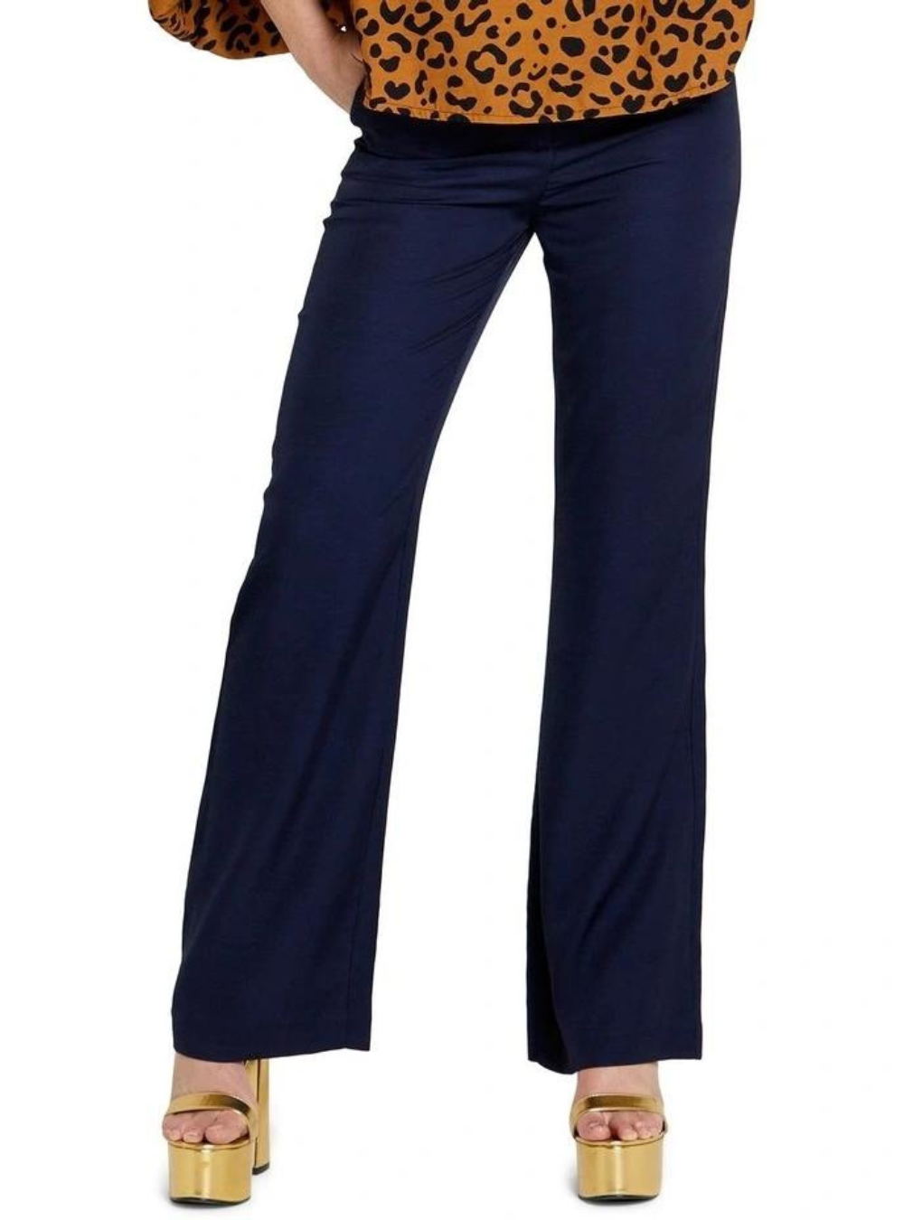 Fate + Becker | Unguarded Flare High Waisted Pant - Navy  Gypsy and the  Muse Co
