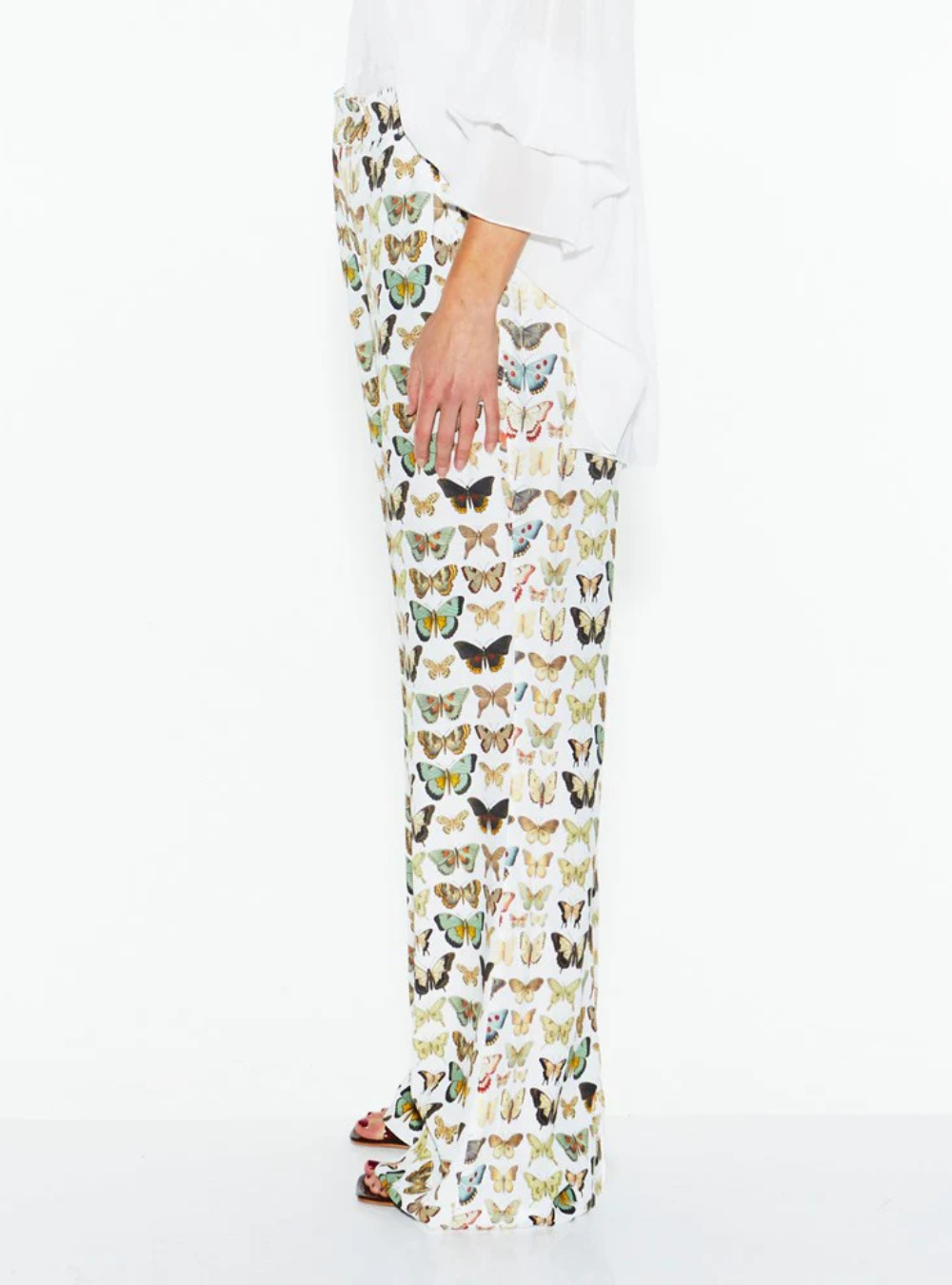 Taking Flight Pant - White Butterfly